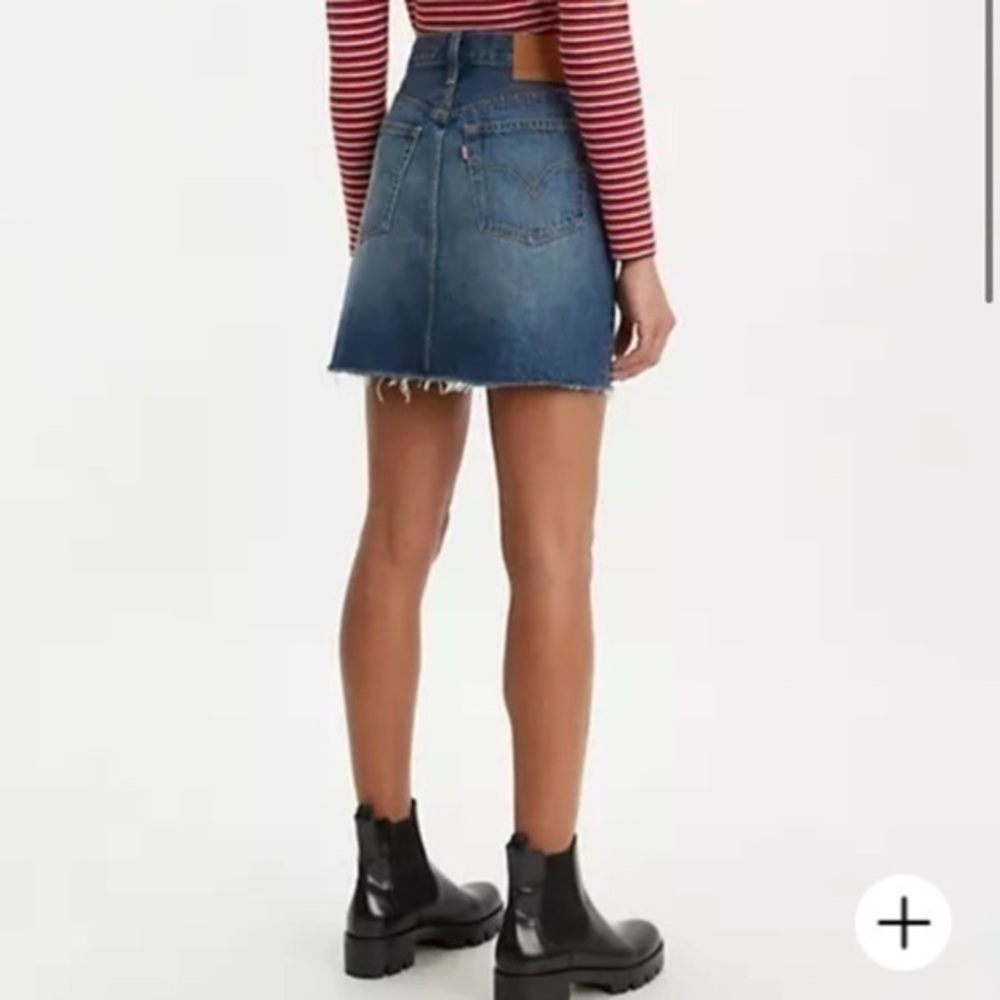 HIGH RISE DECONSTRUCTED BUTTON FLY SKIRT​